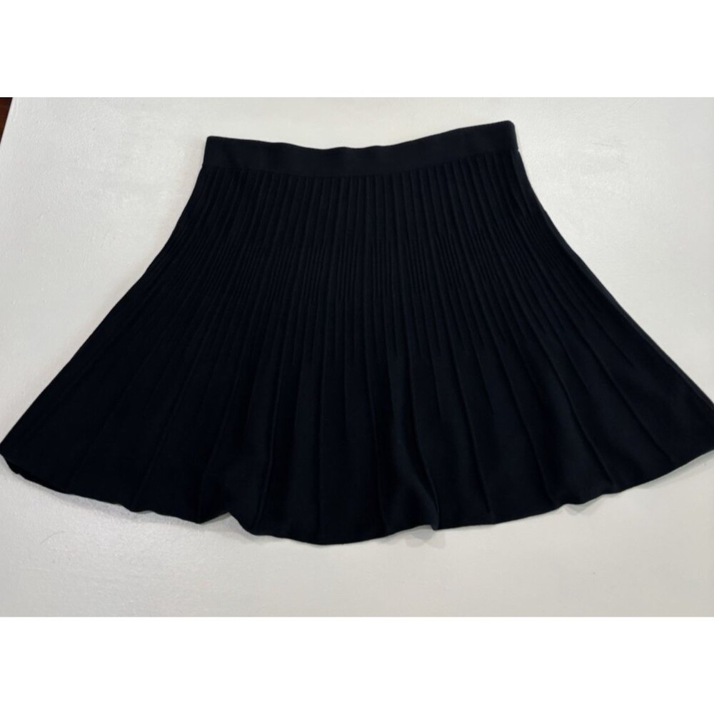 Cabi Skirt XL Ribbed Black 503 A Line Above The Knee Cotton